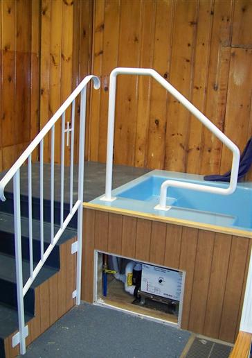 Iron Pipe Railing for Spa or Pool