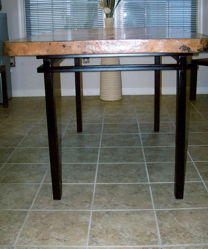Modern Iron Dining Room Table