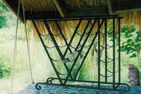 Wrought Iron Wine Rack